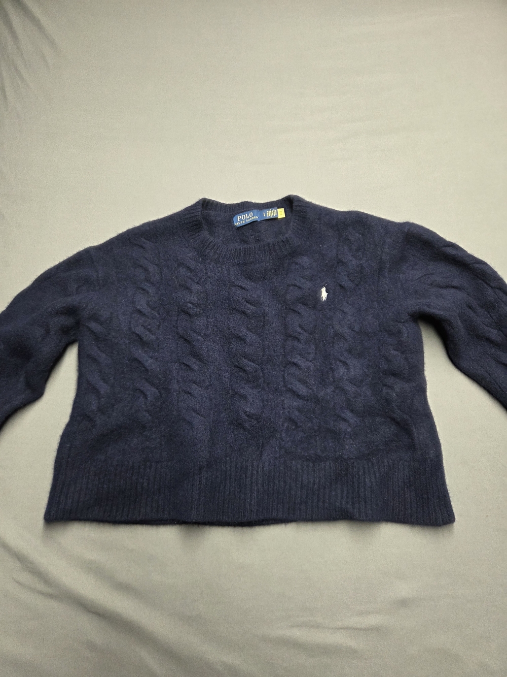 Polo by Ralph Lauren Navy Cable Knit Kid's Sweater